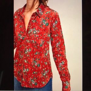 Anthropologie corduroy button down